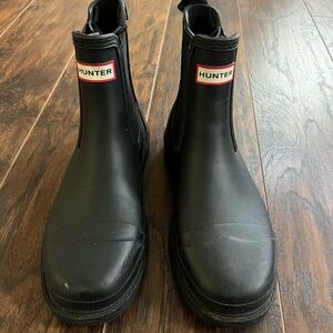 Hunter Original Chelsea Rain Boots size 9 uk 7 black